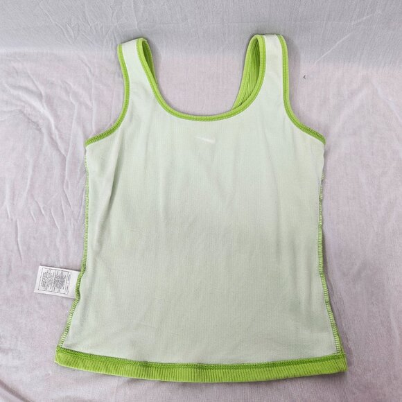 Nike Bright Green Ribbed Tank Top with Lining, Size S (4-6) - Picture 12 of 14